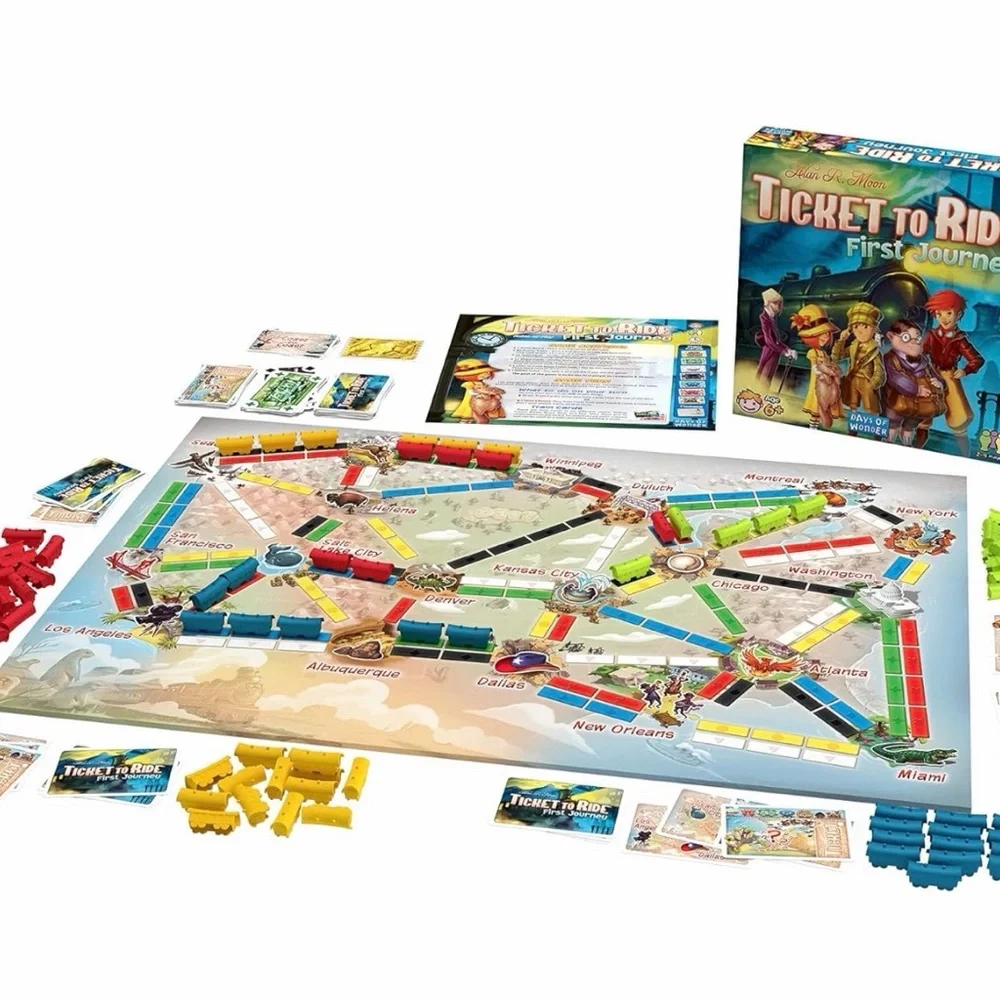 Ticket to Ride: First Journey Kids Board Game Like New
